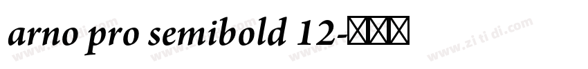 arno pro semibold 12字体转换